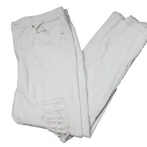 White Distressed Jeans